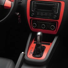 Автомобильный Стайлинг Teeze Автомобильная центральная консоль для салона изменение цвета декоративная накладка из углеволокна наклеивающиеся Переводные картинки для детей VW Sigatar