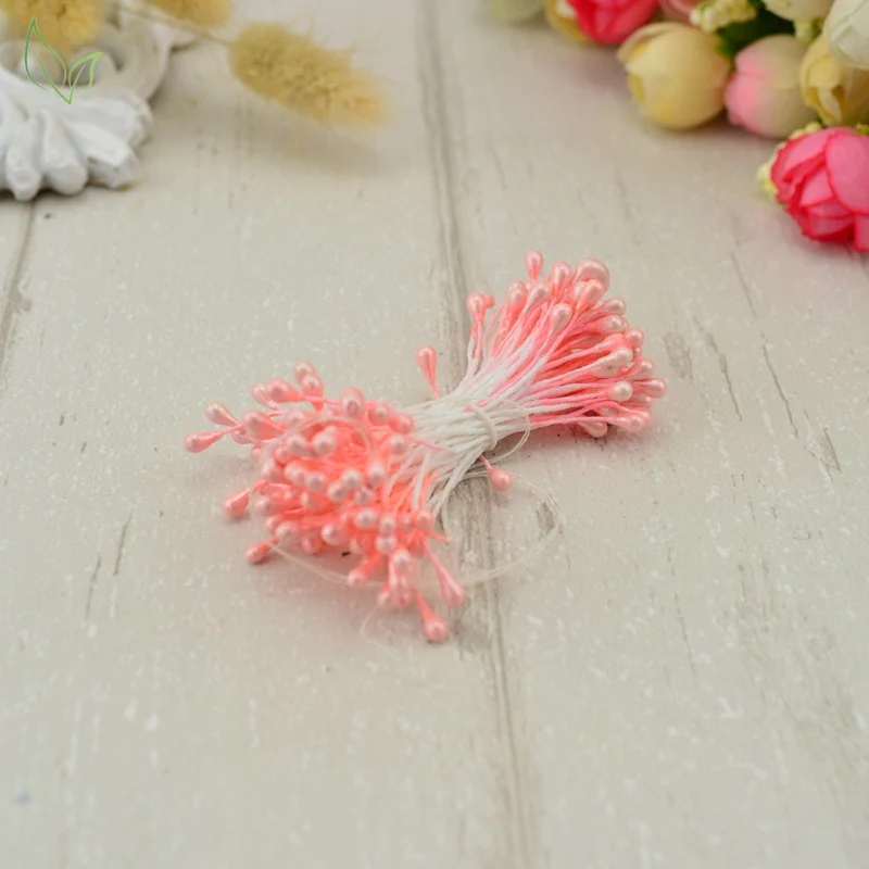 600 шт жемчужная тычинка сахар ручной работы искусственный цветок для свадебного украшения diy рукоделие скрапбукинг - Цвет: 23