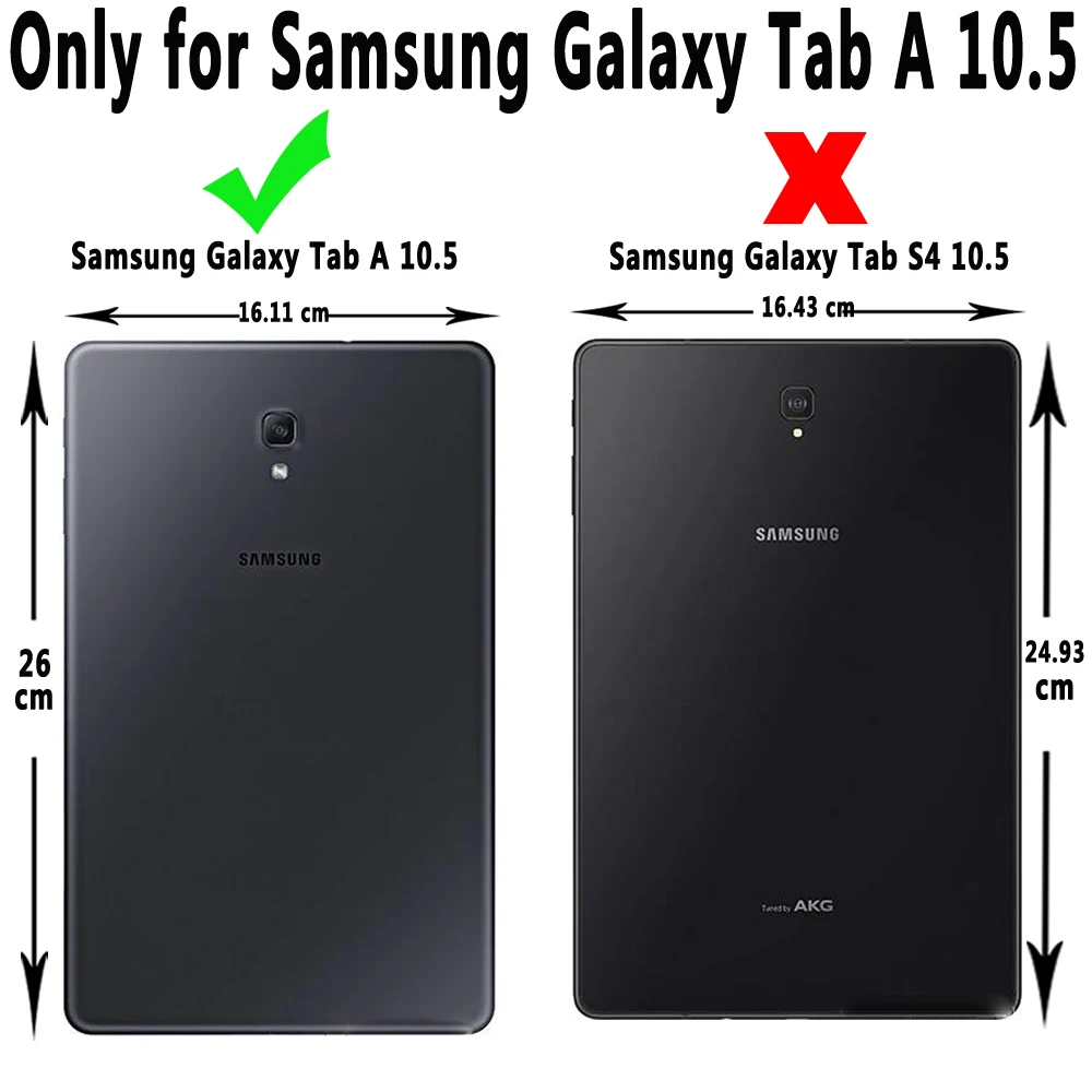 Вращающийся на 360 Градусов Кожаный умный чехол для Samsung Galaxy Tab A A2 10 5 2018 T590 T595 SM