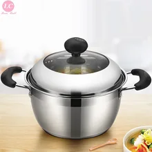 3л кастрюля Толстая нержавеющая сталь кухонная посуда кастрюля кухонная посуда суп кастрюля