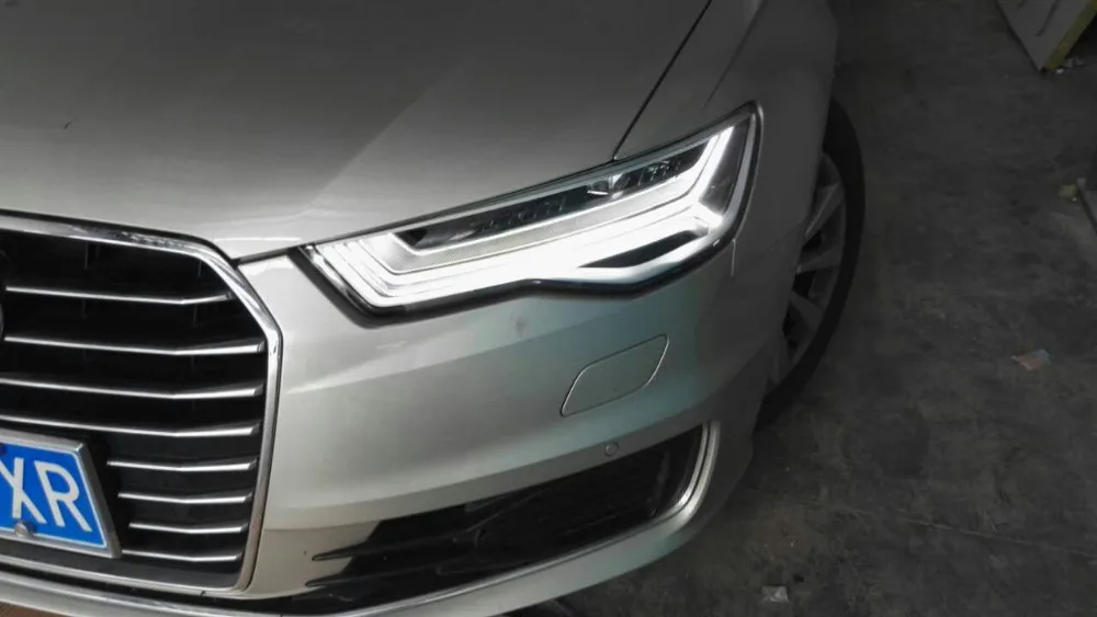 Новые 2016-2018 супер яркий все светодиодный источник света Audi A6L матрица фар в сборе с светодиодный drl и светодиодный модуль источник