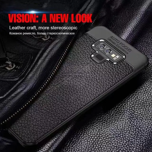 Ультратонкий силиконовый мягкий из искусственной кожи чехол для samsung Galaxy Note 10 Note 10 Pro Note 9 8 S8 S9Plus S10 S10 plus S10 lite