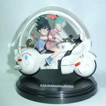 

8cm Dragon Ball Z Son Goku Bulma Motorcycle PVC Action Figure Collectible Model Toy