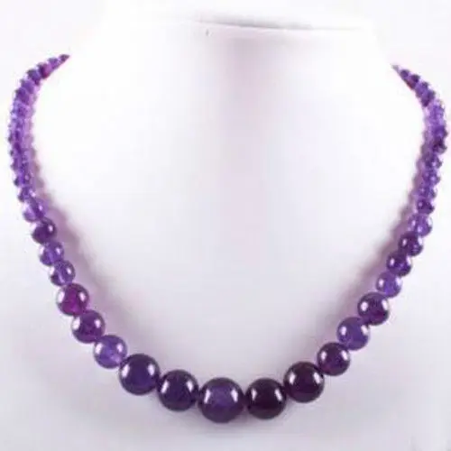 

2019 (mini order 1) 6-14mm Alexandrite Beads Necklace 18" Fashion Jewelry Making Design Natural Stone Women Valentine's Day gift
