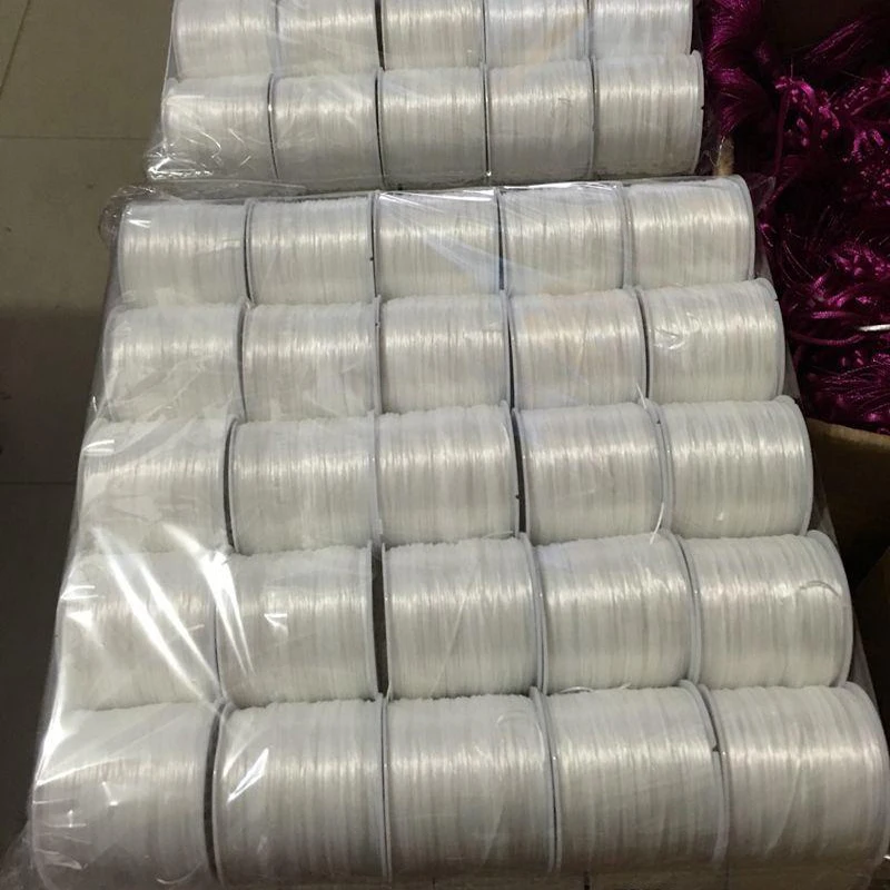 60m Crystal Beading Round Stretch Cord Jewelry Findings Elastic Line Transparent Wire Thread for Necklace Bracelet Making String | Украшения