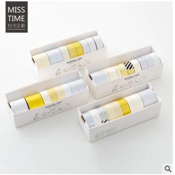 

32PCS/LOT Gold and silver series DIY decoration paper tape washi tape