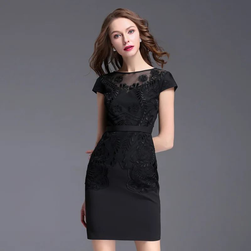 black pencil dress plus size