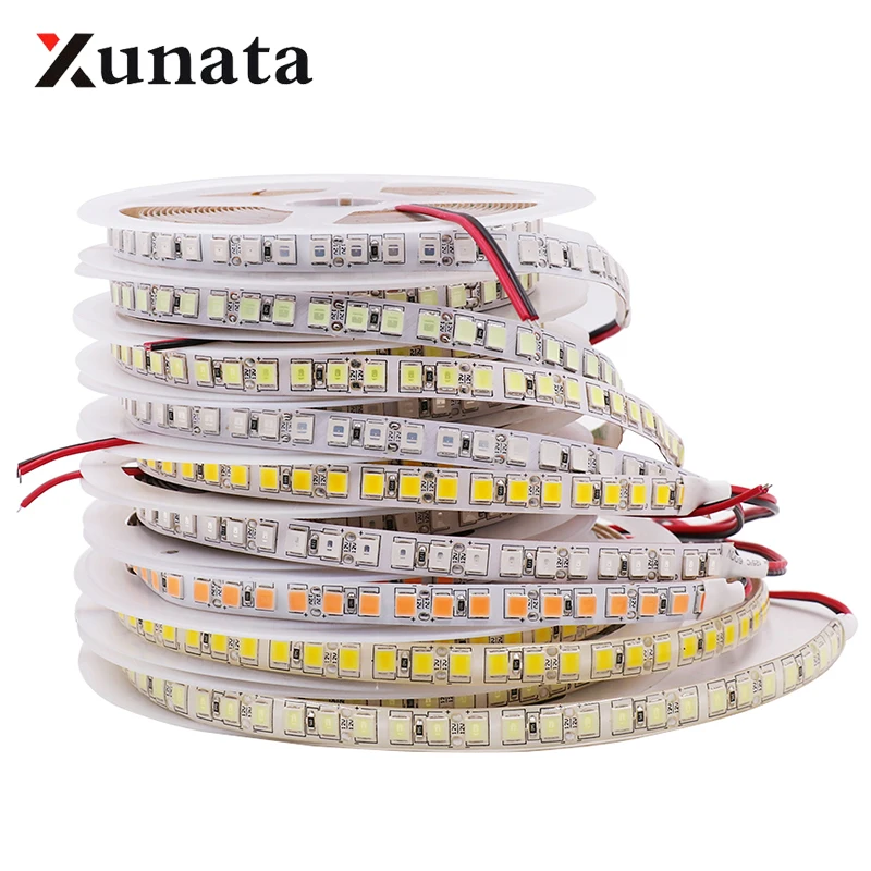 DC12V Super Bright SMD 5054 LED Strip 120leds/m 60leds/m 5050 Warm/White/Ice Blue/Pink/Red/Green Flexible Tape LED Light 5M/Lot 5mm 8mm pcb 2835 led strip light 24v 1 led cut super bright 120leds m flexible led tape white warm white natural white 10m lot