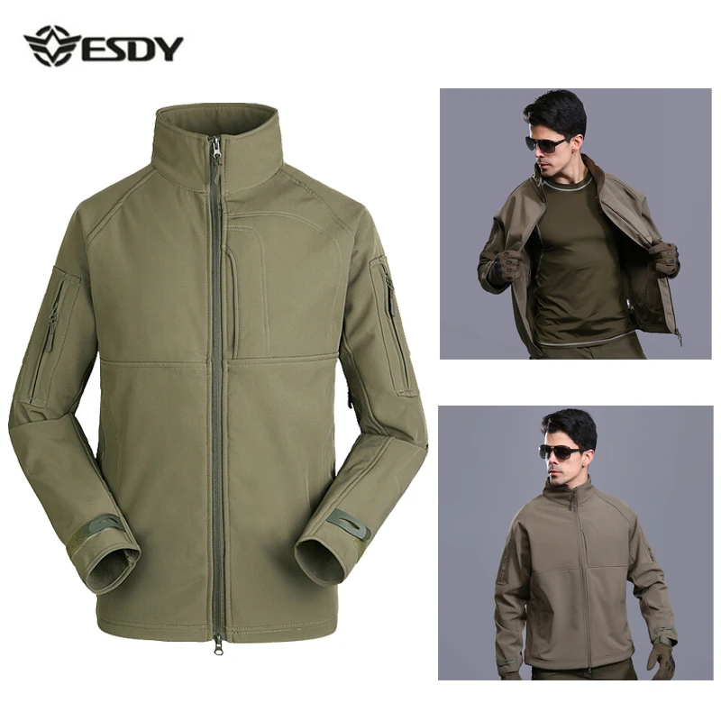 

Winter Jacket Men Outdoor Sport Softshell Fleece Heated Jackets Camouflage Hiking Camping Trekking Skiing Men's Waterproof Coat