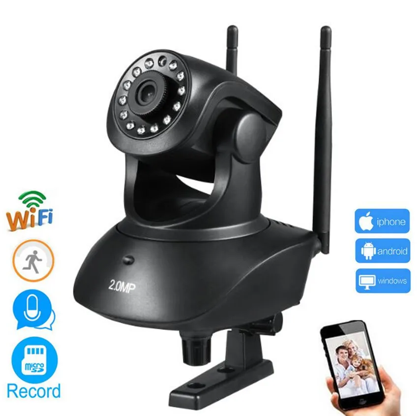 

Wireless WiFi Security 2MP 1080P Camera System support Wifi Detection Motion/TF card Nightvision Two-way Audio