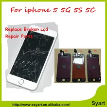Repair parts Lcd complete Replacement For iPhone 5S 5C 5G With Original Glass Touch Screen + Display Digitizer Assembly