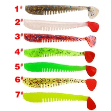 

10 Pieces of Shad worm fishing bait 80 mm 2.5 g Silicone Soft Bait Peche Squid Artificial Soft Bait Bait Fishing Gear XY-179