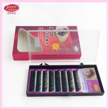 Горячая Распродажа 20 лотков супер мягкие человеческие волосы Одиночная ресница 8 линий натуральные накладные локоны C ресницы для макияжа инструменты