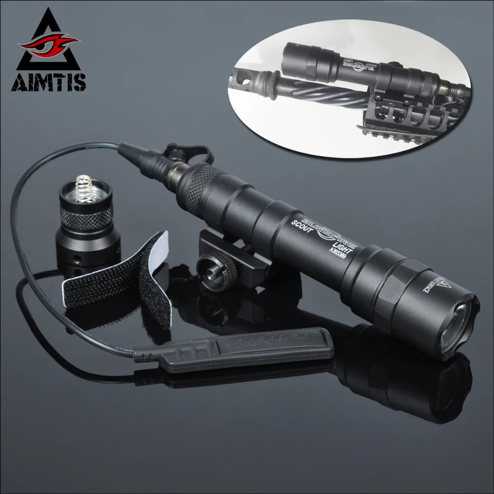 Armas de Caça à Prova Aimtis Tático Ultra Arma Led Luz Dwaterproof Água Spotlight Cree q5 Lanterna X300 2 armas de caça à prova dwaterproof água