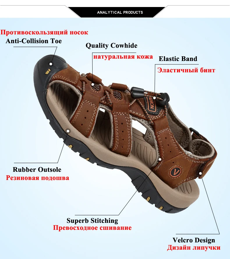 Для мужчин; летние сандалии для прогулок дышащая обувь из натуральной кожи; пляжные шорты, быстросохнущие пляжные Мужская обувь Повседневное прогулочная рыбалка, рыбак обувь; Новинка