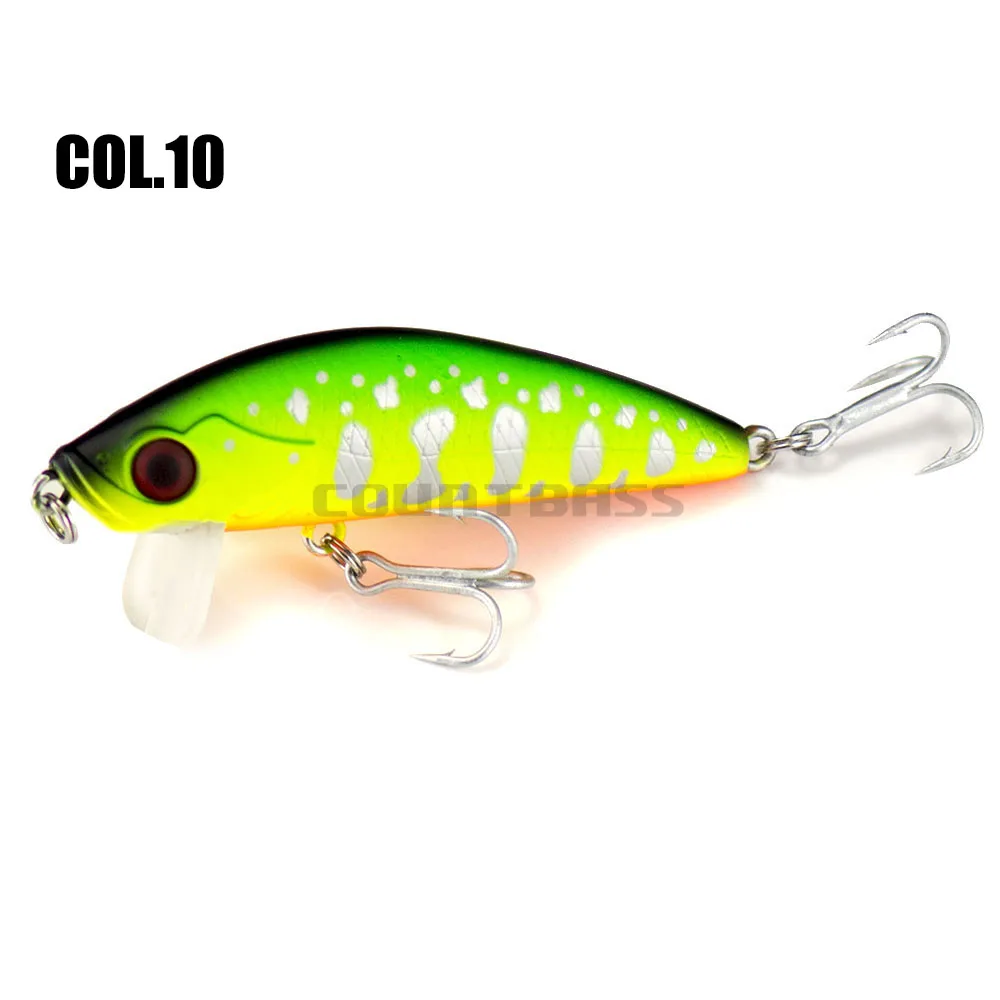 66mm 6g Countbass Floating Minnow Wobblers Lures for Fishing, Bass Salmon Trout Fishing Chatterbait Jerk Your bait Crank Shad-4