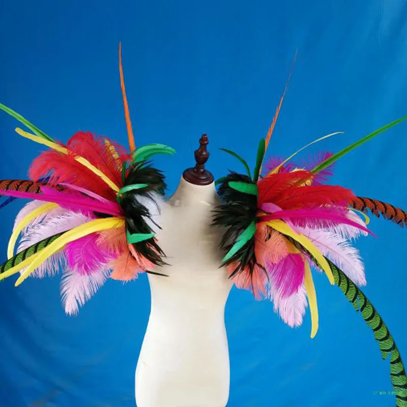 

feather shoulder decoration carnival adult costumes halloween cosplay women
