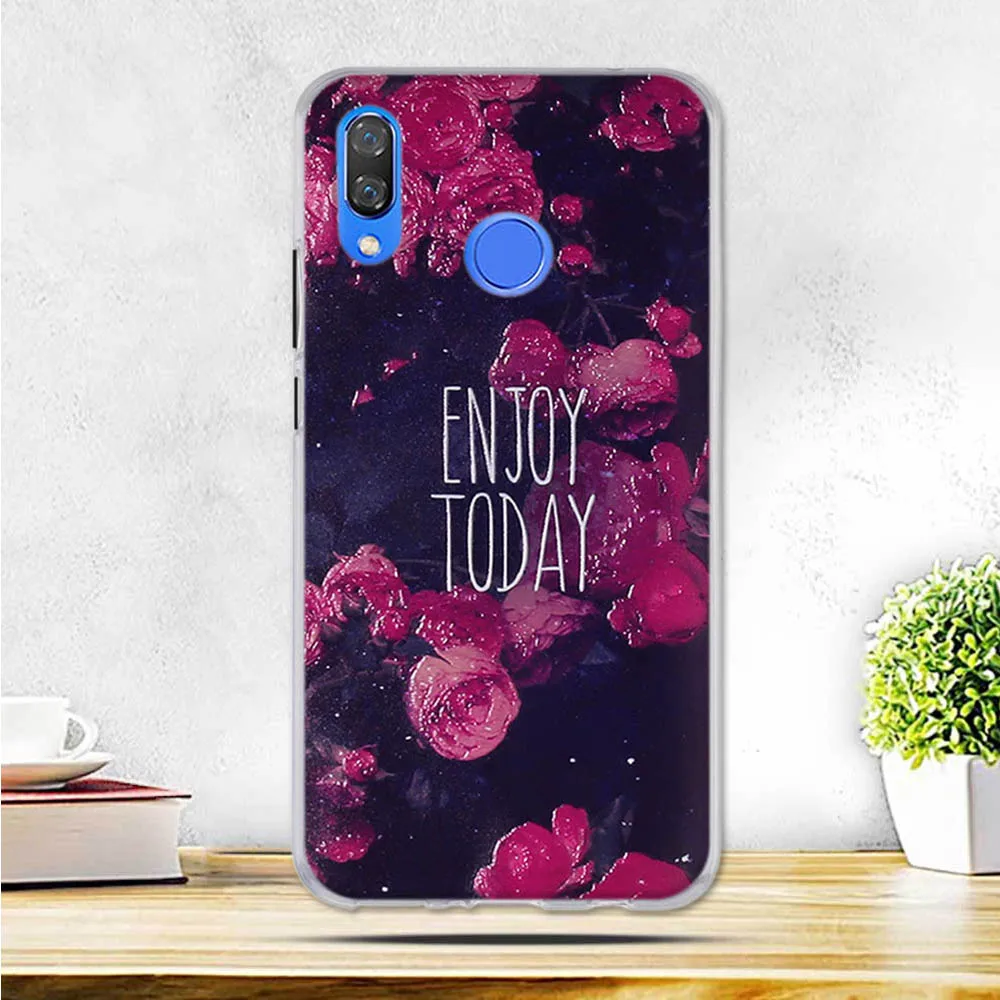 Чехол для huawei nova 3 Мягкая силиконовая задняя крышка Huawei nova3 искусственный чехол