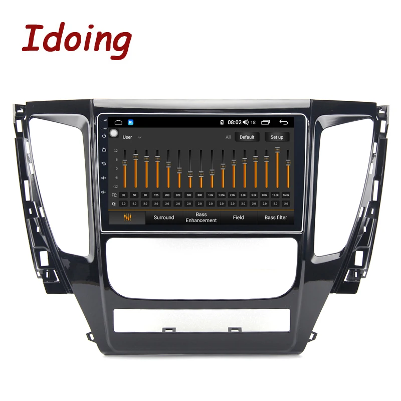 Excellent Idoing 9"4G+64G 2.5D Octa Core Car Android 8.1 Radio Player For MITSUBISHI PAJERO Sport 2016-2018 GPS Navigation no 2 din dvd 4