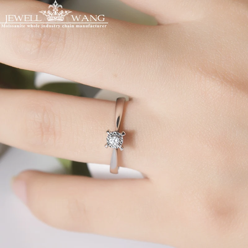 Кольцо из белого золота 18 К с бриллиантами 0 4 карата|ring for|rings for womenring gold |