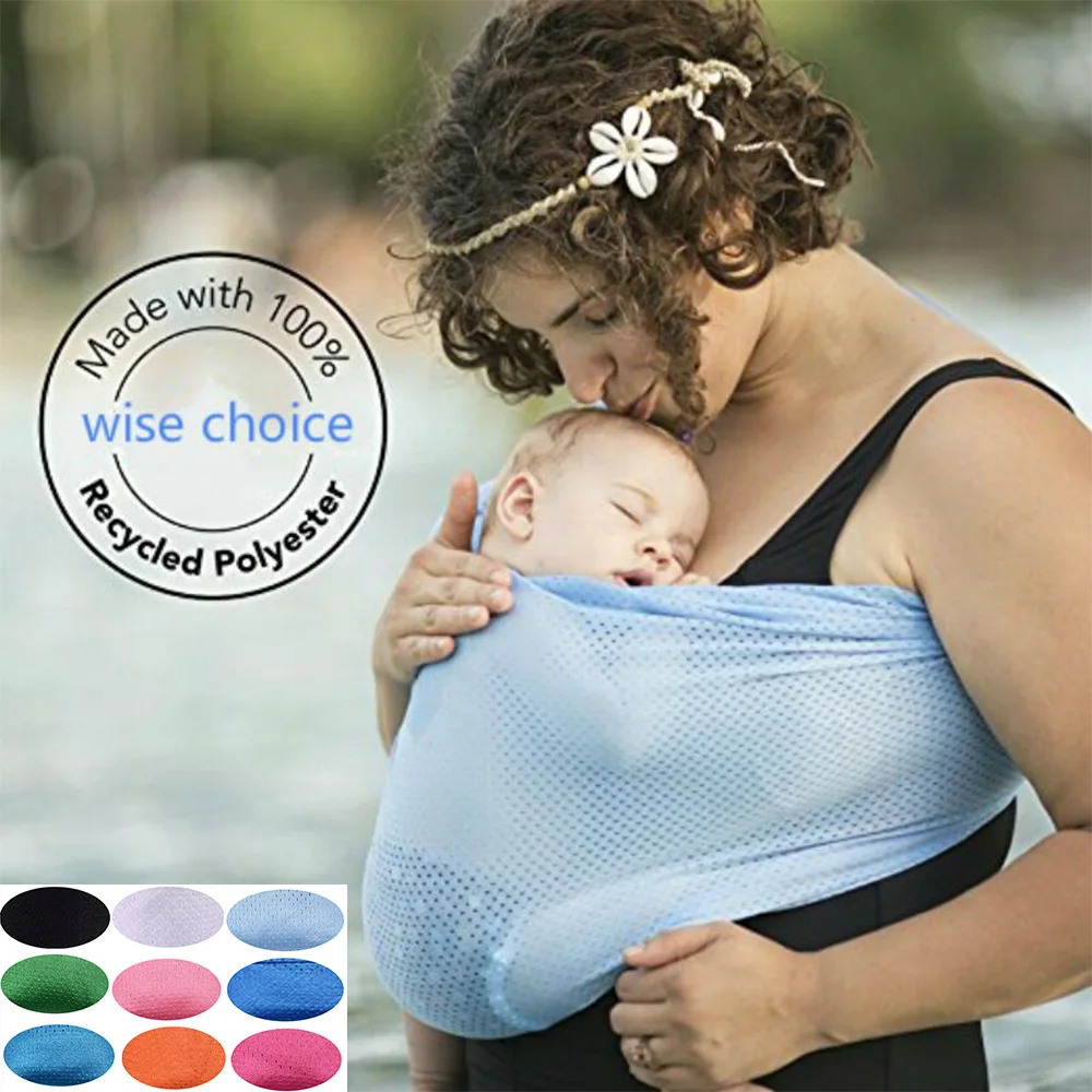 

Baby Wrap Ring Sling Baby Carrier for Infants and Toddlers Baby Water Ring Sling Carrier Lightweight Mesh Baby Wrap Water Sling
