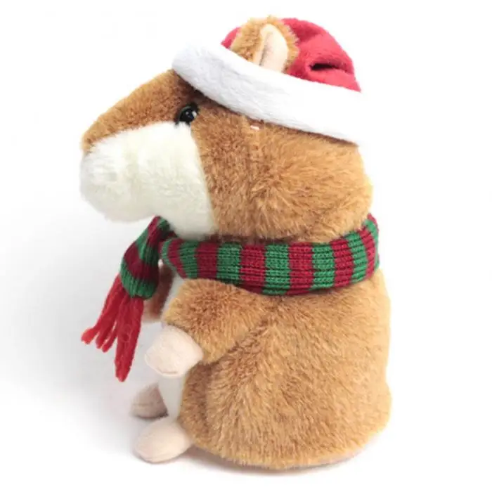 Говорящий хомяк рождественские подарки говорящий звук говорящий хомяк развивающая мягкая игрушка 998