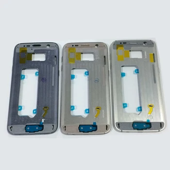 

10pcs/lot Free DHL Silver Blue Gold Middle Metal Frame Housing Bezel Chassis For Samsung Galaxy S7 G930 G930F