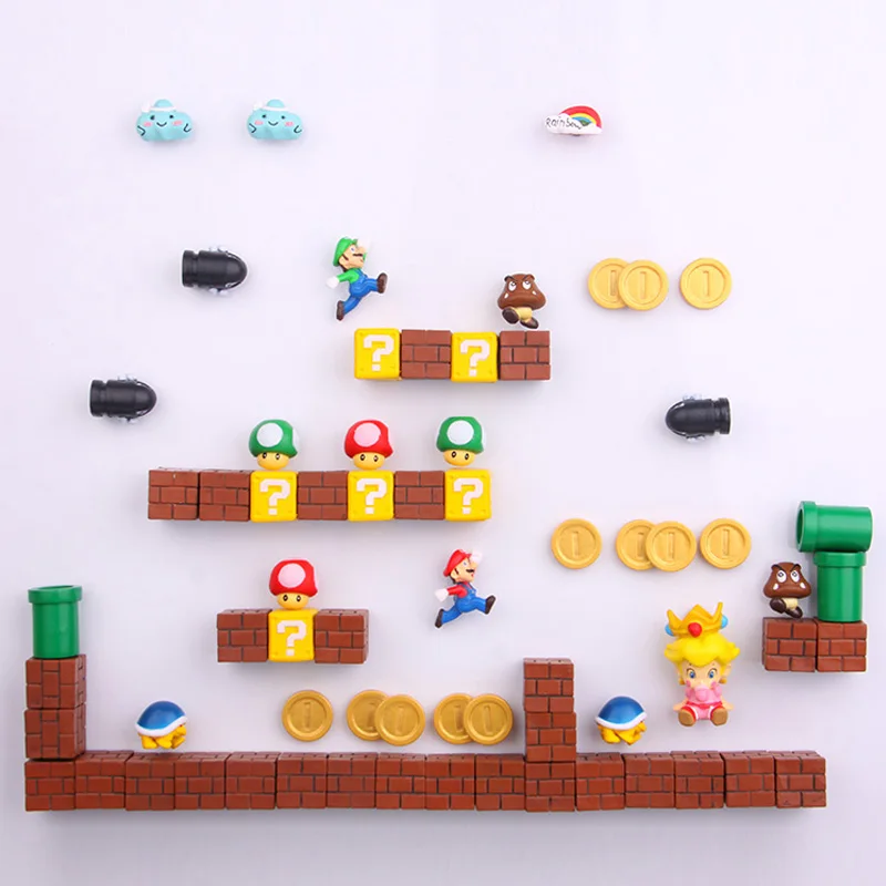 1 Set Mini Super Mario Fridge Magnets Toys Mario Bros Figurine Figura Magnetive Stickers Toys Mario stickers refrigerator Magnet 1 Set Mini Super Mario Fridge Magnets Toys Mario Bros Figurine Figura Magnetive Stickers Toys Mario stickers refrigerator Magnet