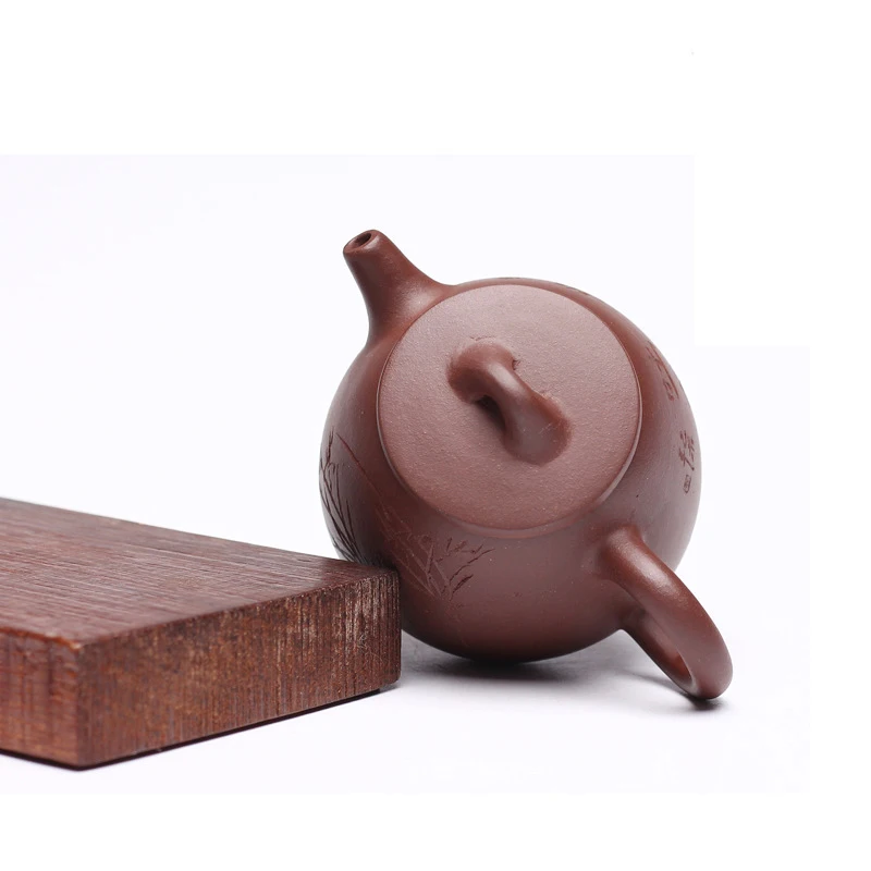 Tanie Chiński Yixing Teaware czajniki purpurowa glina czajniczek wysoki kamień scoop pot czajniczek autor Zhou ting 160ml chiński Zisha dzbanki na herbatę