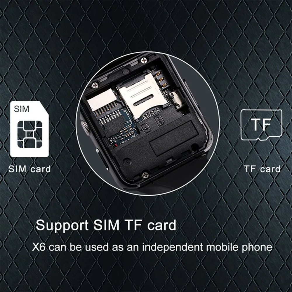 Умные часы MODOSON Bluetooth X6 умные камера sim карта для Samsung Huawei Xiaomi ios Apple iPhone 5 6 s 7 8 plus X XS MAX