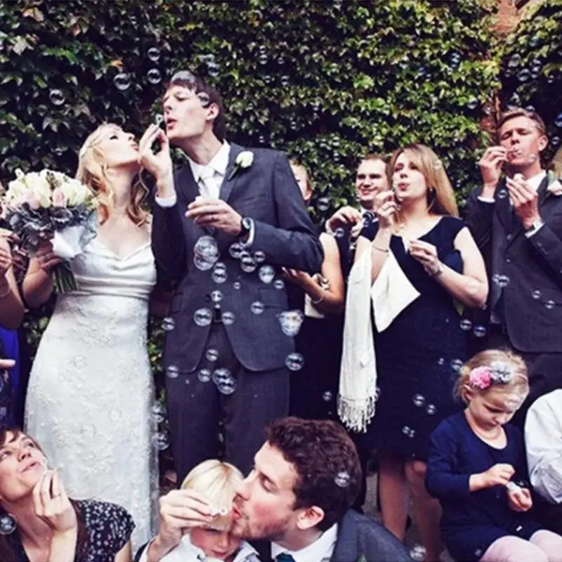 50pcs Empty Bubble Soap Bottles Wedding Birthday Party Children's Toy Baby Shower Bubbles Maker Kids Outdoor Fun Bubble Toy