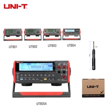 UNI-T UT805A UT804 UT803 UT802 Настольный цифровой мультиметр Высокая точность истинное среднеквадратичное значение жидкокристаллический дисплей 199999 отсчетов