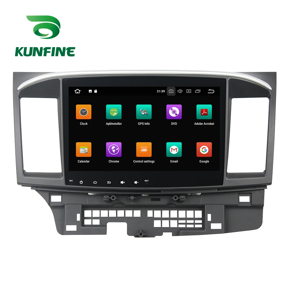 Excellent Octa Core 4GB RAM Android 8.0 Car DVD GPS Navigation Multimedia Player Car Stereo Deckless for MITSUBISHI LANCER  2015 Radio 1