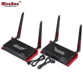 

MiraBox 60m (196ft) Wireless HDMI Extender With IR Remote Control Support 1080P HDMI Wireless Extender 60m Sender Receiver