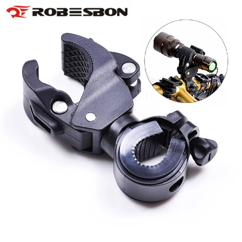 

Outdoor Sports Cycling Bike Flashlight Mount Holder Bike Torch Holder Support Clip Clamp Lantern Bike Black Bicycle Accessories