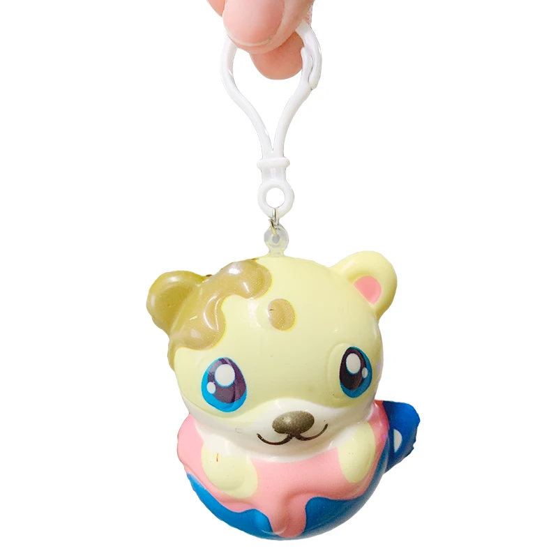 

New Kawaii Animal Ice Cream Squishy Slow Rising Fashion Phone Straps Scented Soft Squeeze Toy Stress Relief Fun Toy for Children