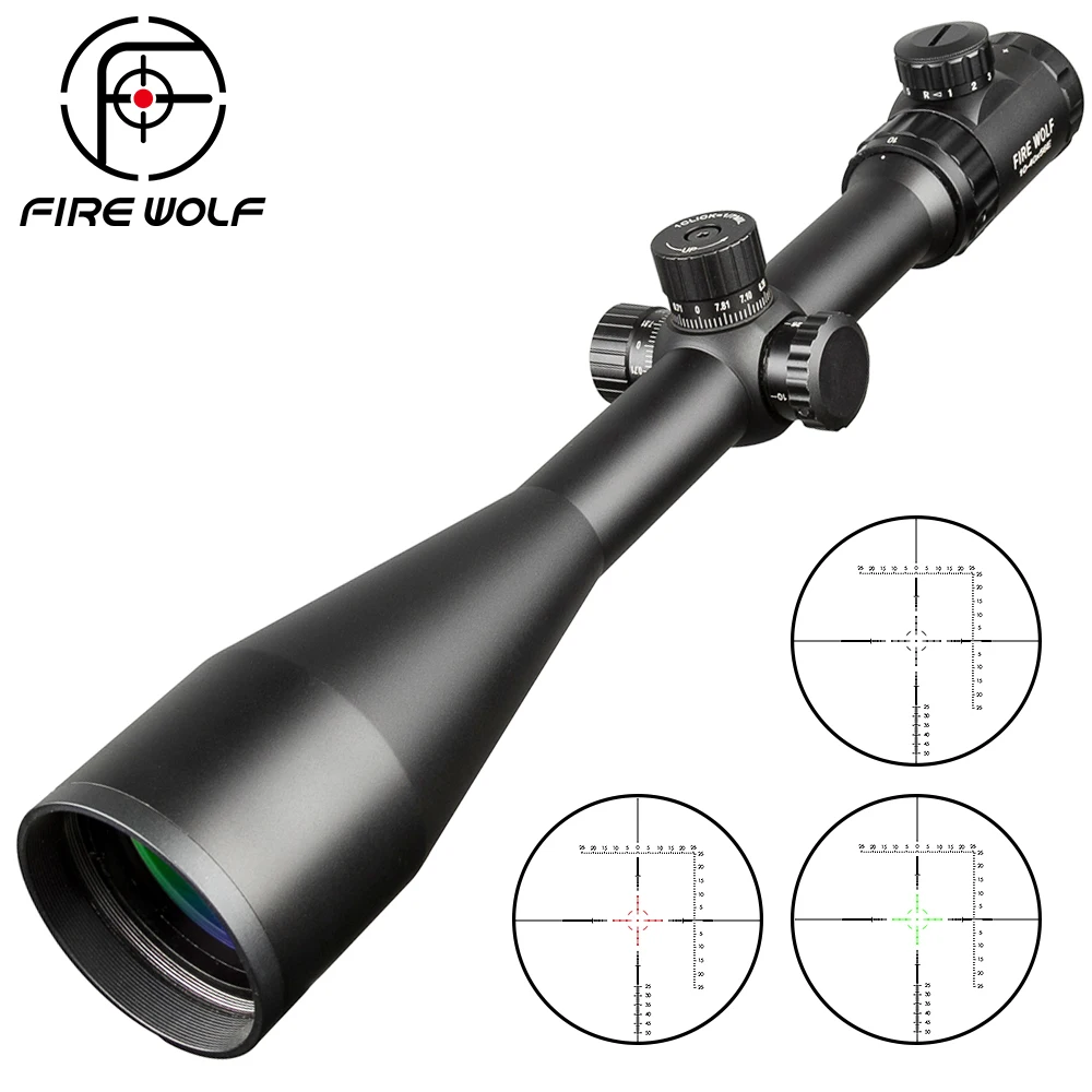 10-40X56E الصيد نطاقات الجانب عجلة تعديل المنظر البصريات بندقية Riflescope الأحمر و الأخضر نقطة البصر نطاقات للجيش