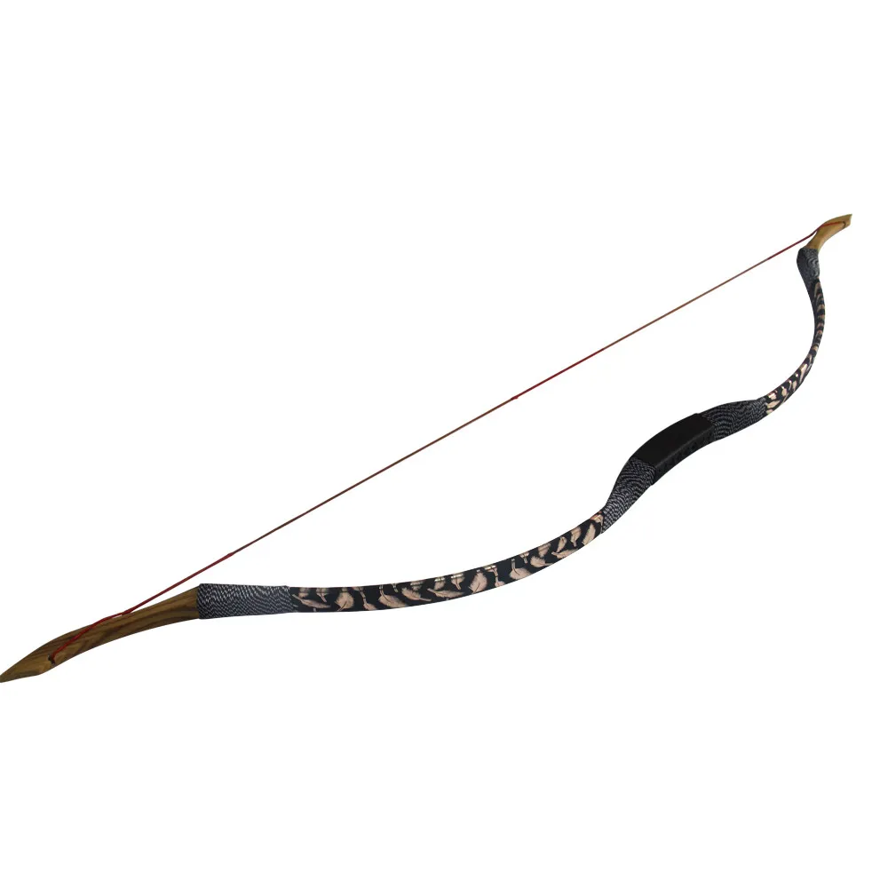 40LB Recurve Bow Wood Limbs Bow Traditional Wooden Longbow For Archery