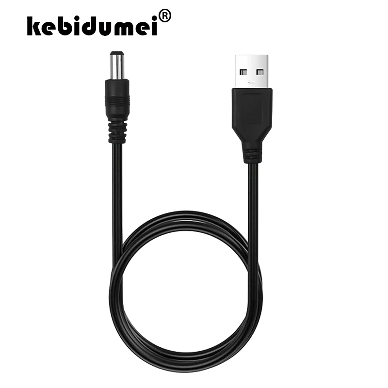 Kebidumei USB порт 5,5 мм кабель с переходником для зарядного устройства Шнур от вилки разъем стерео Быстрый 5 в Кабель-адаптер кабель