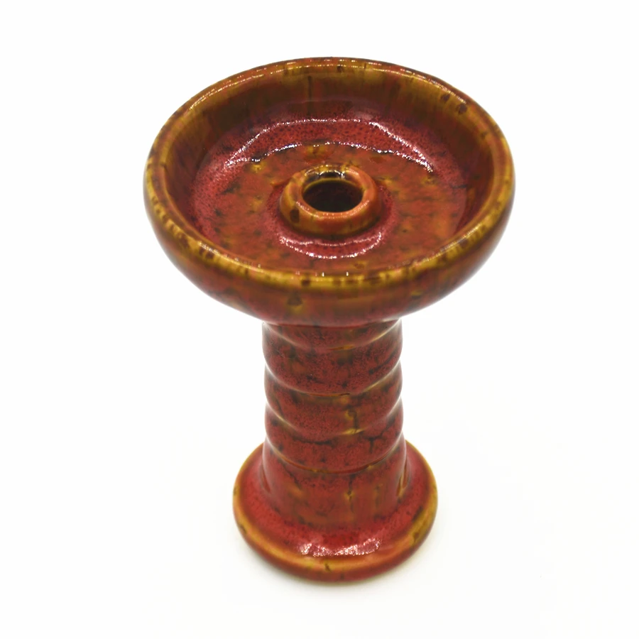 

Hookah Ceramic Bowl with Big Funnel Tobacco Charcoal Burner Chicha Narguile Smoking Shisha Hookah Bowl for Kaloud Lotus