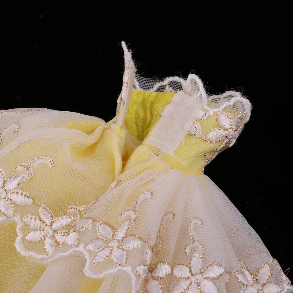 Stylish 4-Layers Lace Wedding Dress Clothes for Baribe for DOD SD DD 1/6 BJD Ball Jointed Doll Dress Up