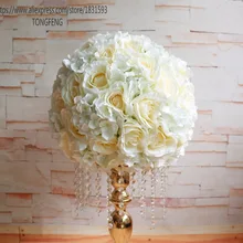 TONGFENG 40 см искусственная Шелковая Роза цветок стены свадебное оформление украшение стола центральный 2/3 круглый цветок шар украшение
