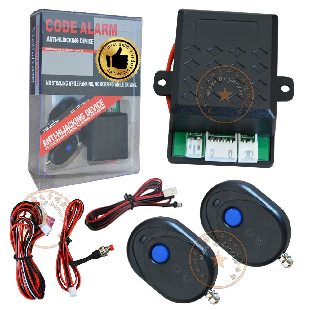 Buy rfid car alarm system with 2pcs RFID transmitters,LED alarm indication