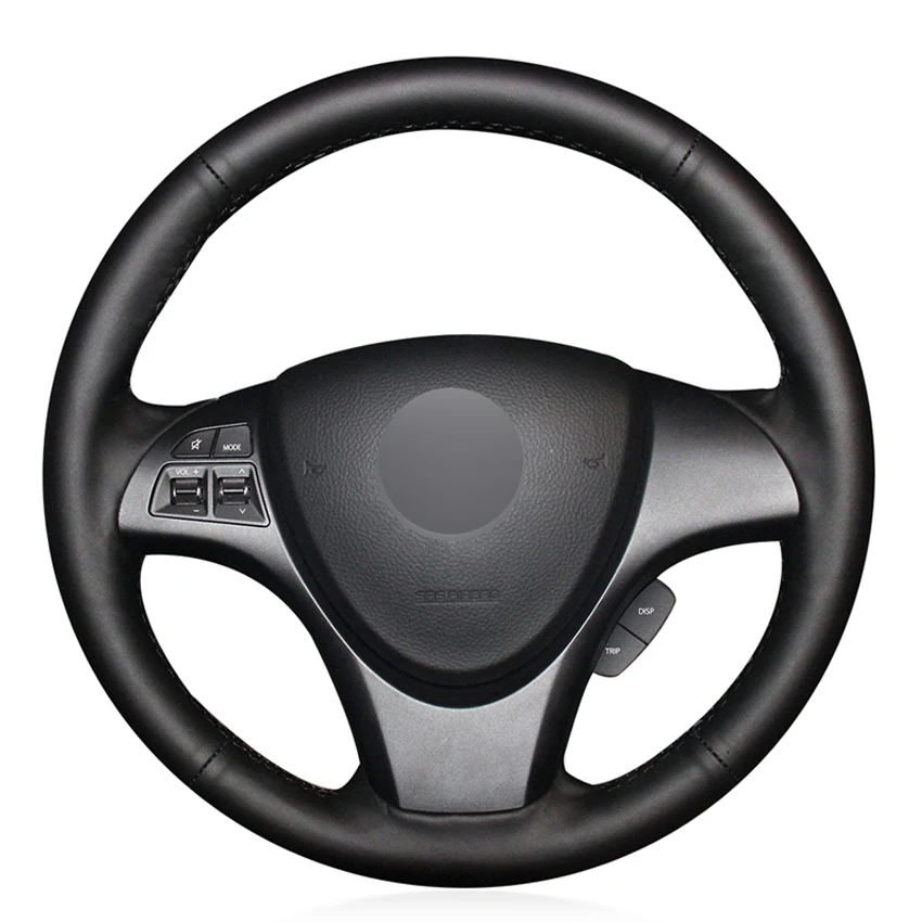 

Black PU Faux Leather DIY Hand-stitched Car Steering Wheel Cover for Suzuki Kizashi 2010