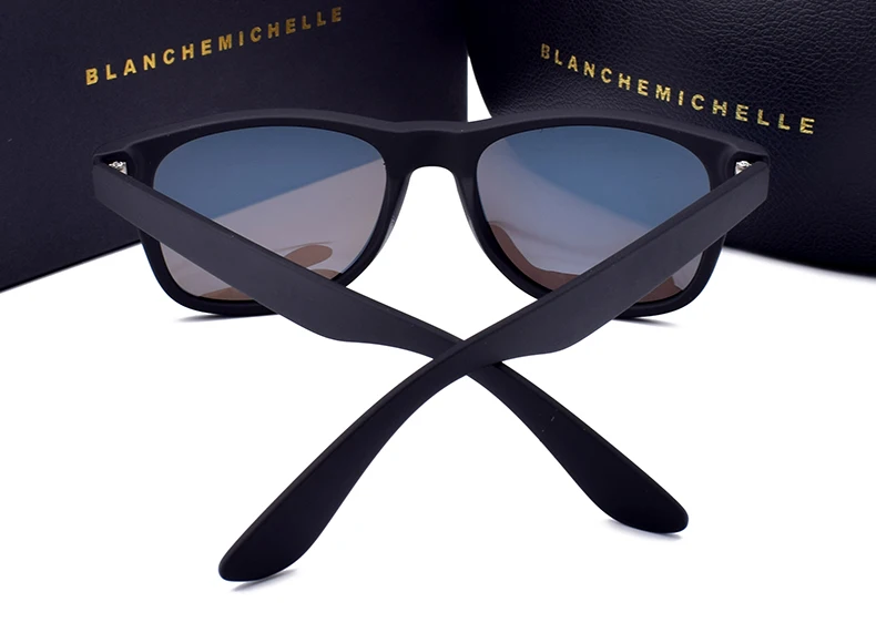 Бланш Мишель Классический бренд солнцезащитные очки с квадратными линзами с Для Мужчин Поляризованные UV400 Для женщин солнцезащитные очки Для мужчин, oculos gafas de sol mujer
