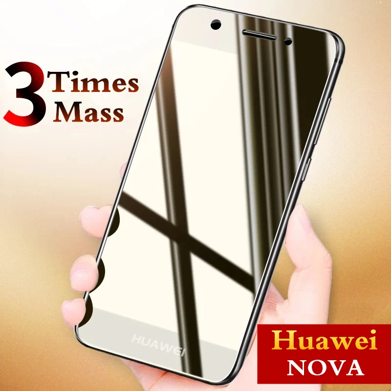 Закаленное стекло 9H для Huawei Nova защита экрана на весь экран закаленное Защитная
