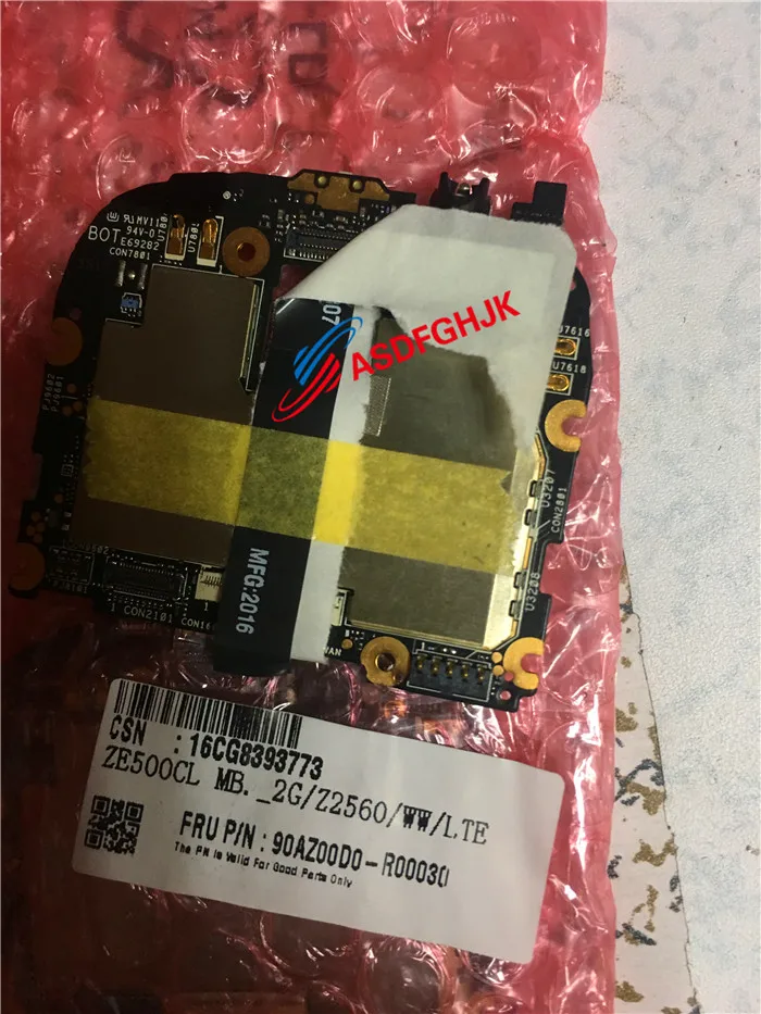  Original FOR ASUS ZenFone 2 ZE500CL MAINBOARD 2GB RAM+16GB ROM Z2560 CPU WITH TEL fully tested AND 