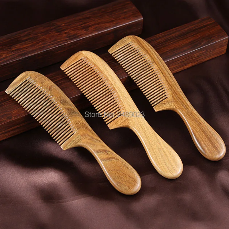 Handmade Natural Sandalwood Wooden Comb Health Care Head Messager Hair Combs Hair Brush Gift 20pcs/lot