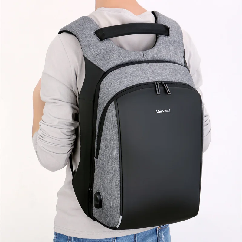 

15.6 Inch Men USB Charging Business Backpacks Men Anti-Theft Waterproof Laptop Schoolbags Male Backpack Large Capacity Daypacks