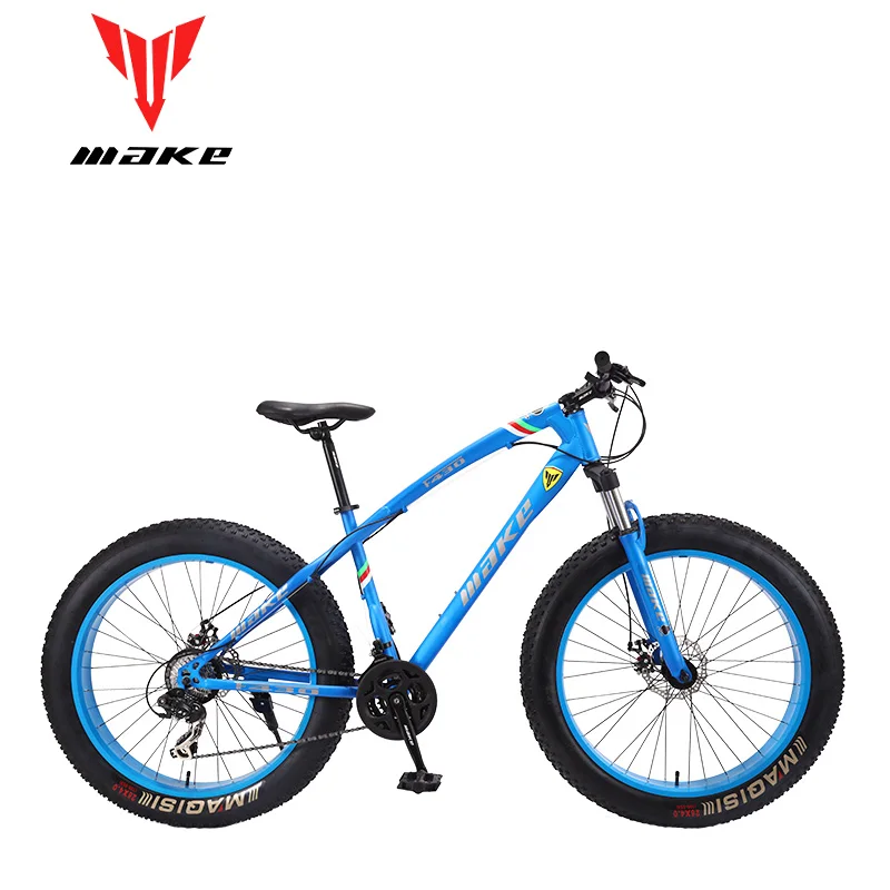 Fatbike F430 MTB горный велосипед 24 скорости SHIMAN0 26x4,0 колеса - Цвет: blue